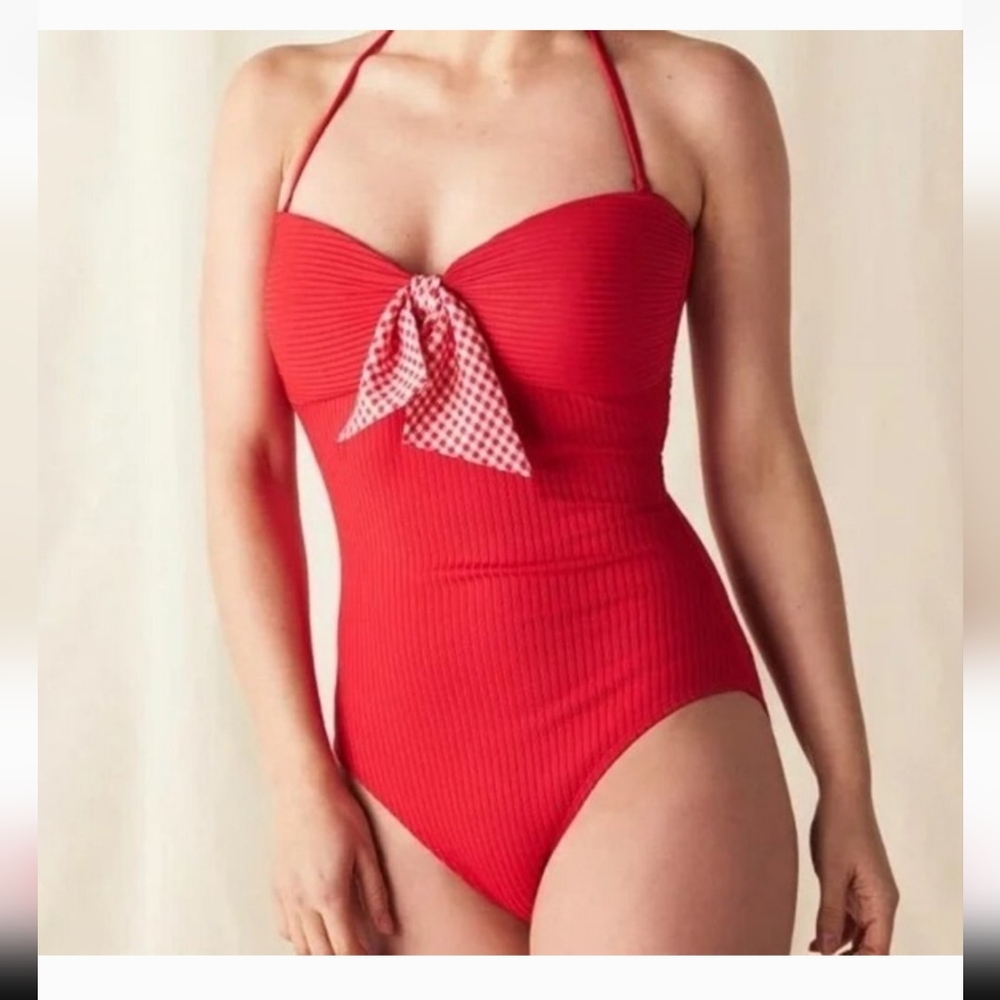 MATILDA‎ JANE Womens size M Or L Poolside Party Red One-Piece Swimsuit NEW